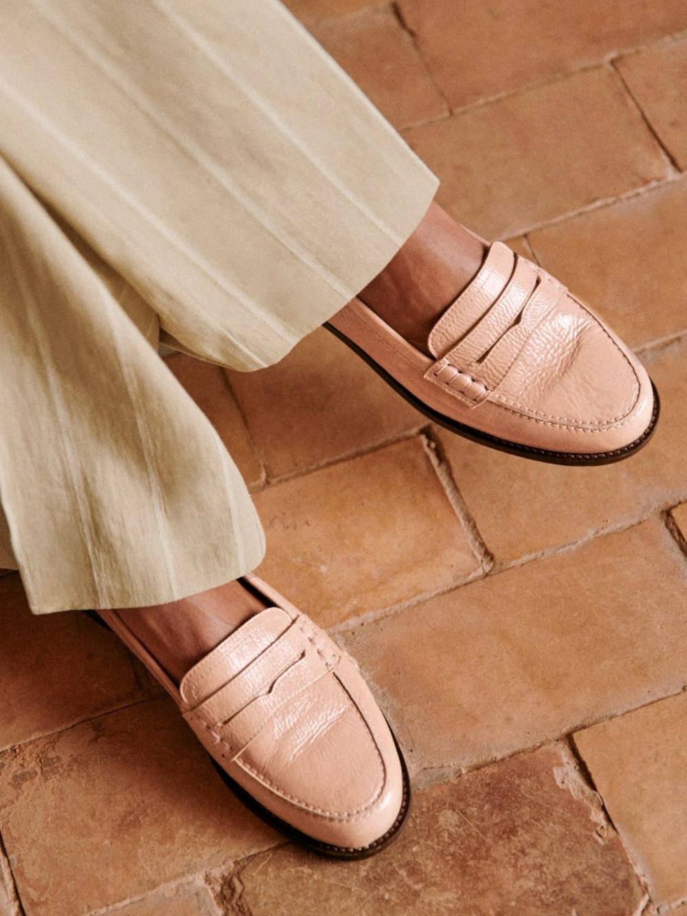 🌱Sézane Andre loafers in patent pale pink - US 6.5 or EU 37 - Picture 2 of 11